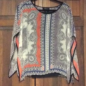 Patterned Blouse with Under Cami